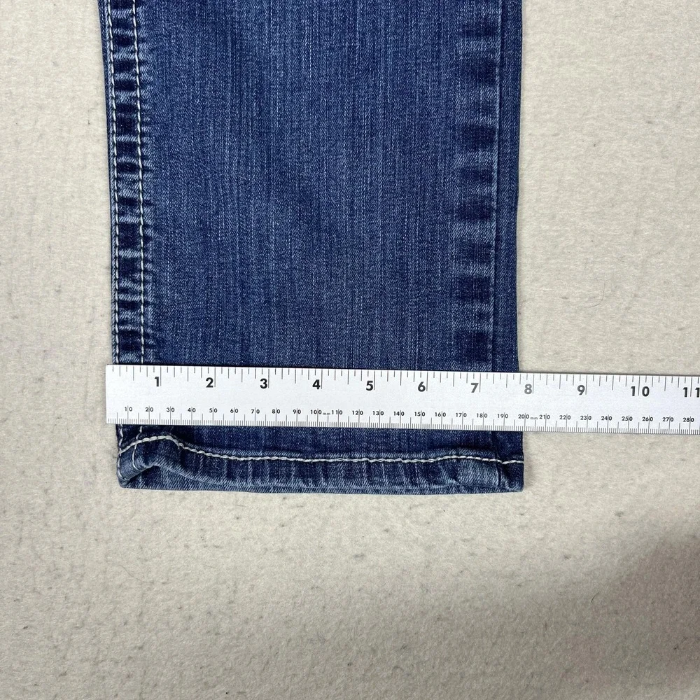 Ariat R.E.A.L. Jeans Womens 30XL Blue Medium Wash Slim Straight Stretch Denim - Picture 8 of 13